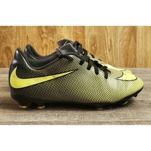 Jr Nike Bravata II‎ FG Soccer Cleats Youth Size 4 Black Yellow